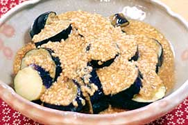 揚げなすの肉そぼろあんかけ