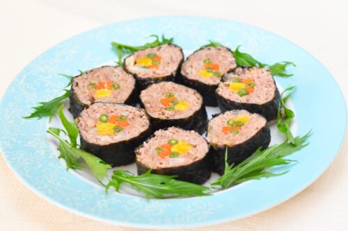 山椒風味の肉巻き