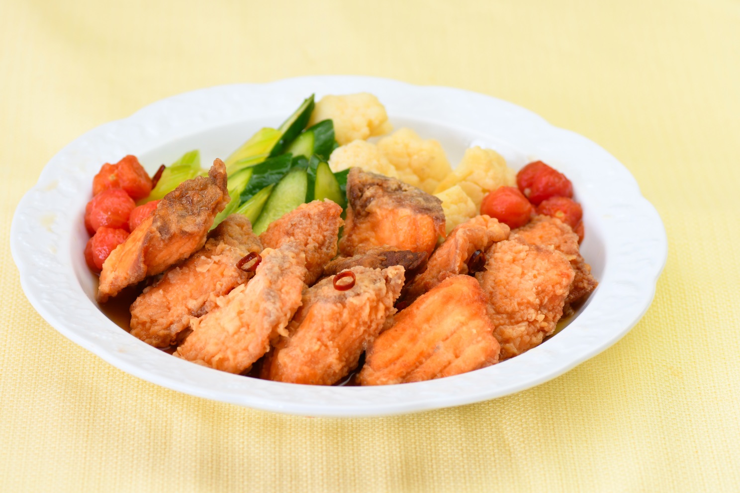白身魚と旬野菜の南蛮漬け