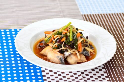 白身魚の彩野菜山椒あん