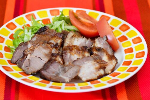 カラメルレモンソースの焼豚