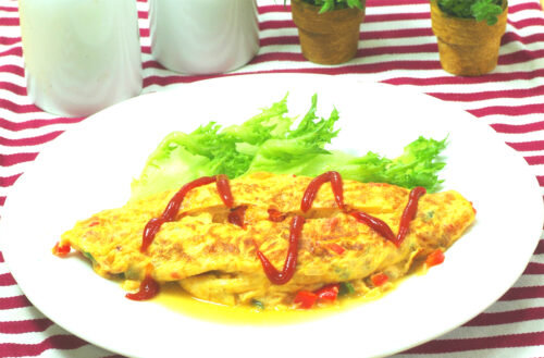 野菜たっぷりのオムレツ