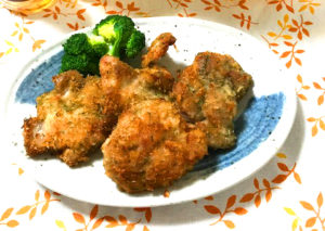 鶏肉のチーズパン粉揚げ焼き